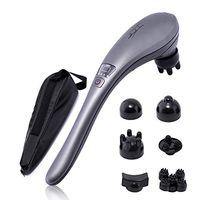 T'OBER Cordless Handheld Back Massager - Full Body Deep Tissue Massage for Muscles Back Neck Shoulder Leg Feet Calf Pain Relief - Rechargeable Electric Percussion Massager - Portable with Storage Bag