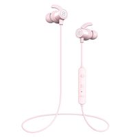SoundPEATS Bluetooth Earphones, Wireless 4.1 Magnetic Earphones, in-Ear IPX6 Sweatproof Headphones with Mic (Superior Sound with Upgraded Drivers, APTX, 8 Hours Working Time, Secure Fit Design)-Pink