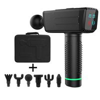 Personal Percussion Massage Gun Handheld Deep Muscle Massager Ultra-Quiet 20 Speeds Level Deep Tissue Massager for Muscle Tension Relief (Black)