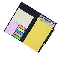 COI memo neon yellow valentine's note pad/memo note book with sticky notes & clip holder in diary style with Free Pen