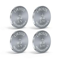 3.7V LIR2025 Rechargeable Cell Li-ion Button Battery 30mAh UL Certified for Bluetooth Earphone Light Game Controllers Toys