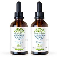 Thuja B120(2pcs) Alcohol-Free Herbal Extract Tincture, Super-Concentrated Wildcrafted Thuja (Thuja plicata) (2x4 fl oz)