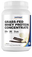 Nutricost Grass-Fed Whey Protein Concentrate (Vanilla) 2LBS - Undenatured, Non-GMO, Gluten Free, Natural Flavors