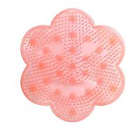 YLCOYO Lazy Person Foot Bath Artifact Back Massage Cushion Non-Slip Massage Pad for Bathroom Strong Suction Cup Floor Shower Mat (Pink a)
