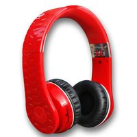 Fanny Wang Headphones Co. Premium Luxury On-Ear Headphones, Red, (FW-HEADPH-1001-RED) (Discontinued by Manufacturer)