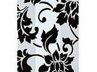 Small Black"Floral Brocade" Damask Print 7x2x3" Cello Treat Food Snack Bags (25 ct)