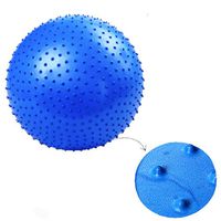 Syl Billionair Yoga Point Massage Ball Pump Anti Burst Exercise Stability 85cm Pilates Blue