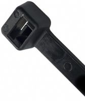 24" 120LB Capacity, UL Approved Zip Cable Ties Made from Dupont 66 Nylon, Indoor/Outdoor, UV Protected Black, 50/Zip Lock