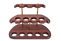 Dr. Watson - Wooden Pipe Stand Display Top-Table Rack Holder - Arch IX - for 9 Tobacco Smoking Pipes