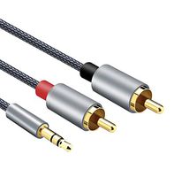 RONSHIN RCA Cable 2RCA to 3.5 Audio Cable 3.5mm Jack RCA AUX Cable for Phone Home Theater DVD 2RCA Audio Cable Computers Accessories
