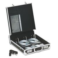 Vaultz Media Binder,Locking,200 CD Cap,14x4-1/2x12-3/4 quot;,BK