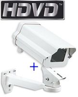 HDVDTM 11 Inch Security Camera Housing Enclosure & 10" Arm Bracket for Outdoor CCTV Brick Style Surveillance Camera ...
