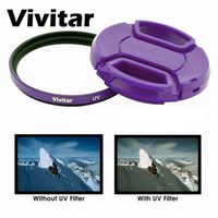 52mm Purple UV Filter and Lens Cap for Nikon Cameras Which Has These Lenses 24mm f2.8, 35mm f1.4, 35mm f1.8G, 50mm f1.2, 50mm f1.4, 55mm f2.8, 105mm f2.8, 200mm f2G, 18-55mm, 200-400mm, 55-200mm
