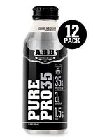 American Body Building Pure Pro 35, Premium Protein Shakes, Muscle Recovery, HI-Protein, Low Fat, Low Sugar, Cookies and Cream Flavored Ready to Drink 12 oz Bottles, 12 Count