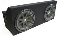 Compatible with Ford Mustang 05-12 Coupe Dual 10" Kicker C10 Subwoofer Sub Box Enclosure 600 Watts Peak