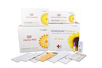 Hemosure Fecal Immunochemical Test (FIT) for Colorectal Cancer Screening Fecal Occult Blood Test Complete Package with 30 Tests, 30 Collection Tubes, 50 Mailers, T1-CK30 (Box of 30)