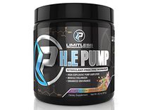 Limitless Performance Supplements H.E. Pump (Rainbow Burst), Powder, Citrulline Malate, Pump, Energy, Strength Training, 30 Servings