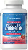 Probiotic Acidophilus Chewables Strawberry - 100 Chewable Wafers