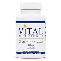 Vital Nutrients - Glutathione (Reduced) 200 mg - Antioxidant for the Liver - Promotes Liver Detox - 100 Capsules per Bottle