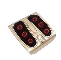 JMung'S Foot Massager Soften Stiff Muscles Improve Circulation,ABS Material,Pain Relief Treatment Automatic Electric Feet Massager for Toes Relieved at Home and Office , gold