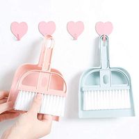 Broom and Dustpan With Long Handle Telescopic Up Mini Desktop Broom Dexterous Plastic Multi-Function Desktop Small Broom Combination Soft Brush Magic Broom And Dustpan Windowsill Desktop