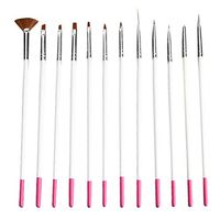 Nail Art Pen,Putars Fashion 12Pcs UV Gel Acrylic Nail Art Brush Set Builder Painting Pen Design Nail Art