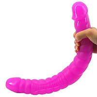17 Inch Super Long Double Sided Relax Toy Flexible Double Sided Soft Silicone Huge Ďìld`ɔ Strong Waterproof Tool for Women and Men HSN11