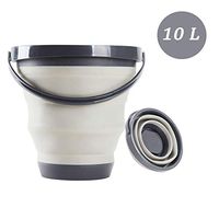 Cobrays 10L Collapsible Water Bucket, Portable Folding Water Pail, Space Saving Water Container for Home, Camping, Fishing, Car Washing