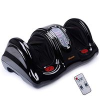 H&B Luxuries Shiatsu Kneading Rolling Foot Massager Personal Health Studio ZH-9902-black