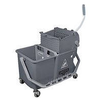 Mop Dual Bucket with Side Wringer, 4 gal.