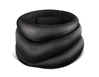 Yogogo Neck Supporter Soft Cervical Collar Mesh Material Cervical Traction Straight Neck Fixed Pain Neck Fastening Band Protection Prevention Support (Black)