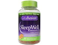 Vitafusion Sleep Well Gummy Sleep Support, 3 mg of melatonin, 60 Count (Pack of 2)