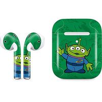 Skinit Decal Audio Skin for Apple AirPods with Wireless Charging Case - Officially Licensed Disney Toy Story Alien Design