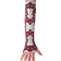 Bichon Frise Dog Breed UV Protection, Compression & Cooling Arm Sleeves For Cycling/Golf/Basketball/ Other Sports