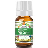Pure Gold Vetiver Madagascar Essential Oil, 100% Natural & Undiluted, 10ml