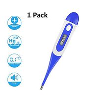 Oral Thermometer - Maso Auto Digital Thermometers Underarm Temperature Thermometer Soft Head Fast Read Temperature Meter with Fever Indicator for Baby, Adults or Kids