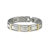 Sabona Executive Symmetry Duet Magnetic Bracelet Large (7 1/2 Inch)