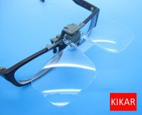 KIKAR Clip n Flip Magnifying Glass 2x Power +4.00 Diopters