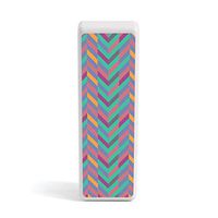 Marijuana Trinity Case | White Chevron Pink | Tobacco, Herb, Pre-Roll, Pill Carry Case