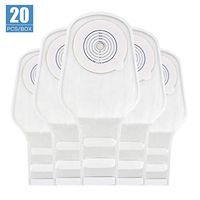 OSTUPMED Ostomy Drainable Pouches 20 Pcs one Piece Colostomy Bags with Closure for Colostomy Ileostomy Stoma Care 15-60MM (3/4"-2 3/8") Cut-to-Fit
