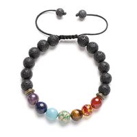 SULYSI 7 Chakra Lava Rock Essential Oil Diffuser Bracelets for Women Men Religion Healing Aromatherapy Bracelet - relax,balance,meditation