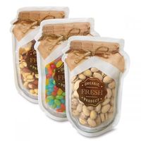 Jar shaped Zipper Bags- Set of 3