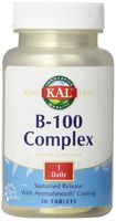KAL B-100 Complex SR Tablets, 100 mg, 30 Count