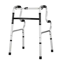Luckya Walker Two-Stage Fixed Folding Thick Aluminum Alloy Elderly Disabled Walker Non-Slip Walking Stick with Hospital