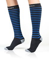 Abco Tech Compression Socks (1 Pair), Blue, Medium