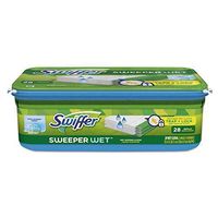 Swiffer 82856 Wet Refill Cloths, Open Window Fresh, Cloth, White, 10 x 8, 28/Box, 6 Boxes/CT
