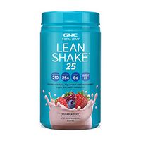 GNC Total Lean Lean Shake 25 Protein Powder - Mixed Berry, 16 Servings, High-Protein Meal Replacement Shake