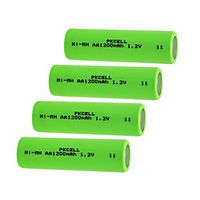 Rechargeable aa Battery 1.2v ni-mh Battery 1200mAh Count :Pcs (4)