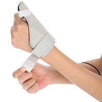One Size Adjustable Arthritis Splint, Breathable Finger Sprains Hand Support Compression Thumb Immobilizer Brace for Tenosynovitis Soft Tissue Injuries