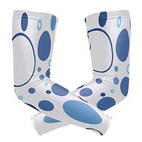 LEVEIS Polka Dots Arm Sleeves UV Protection for Men Women Sunblock Protective Gloves Running Golf Cycling Driving Long Arm Cover 1 Pair